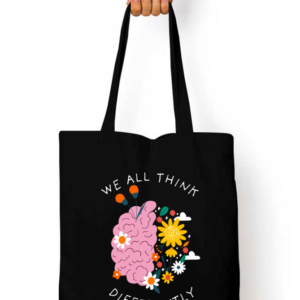 "The Art of Thinking Tote Bag – Inspirational Minimalist Canvas Bag – Reusable Eco-Friendly Shopping & Book Bag for Thinkers & Creatives"