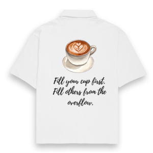 Oversized Shirt – "Overflow with Self-Care" Motivational Design