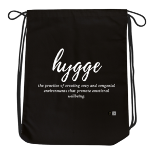 Drawstring Bag – "The Art of Cozy Living" Hygge Definition