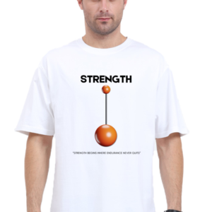 Oversized Standard T-Shirt – "Resilient by Choice" Strength & Endurance Motivational Design