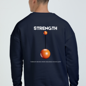 Oversized Sweatshirt – "Resilient by Choice" Strength & Endurance Motivational Design