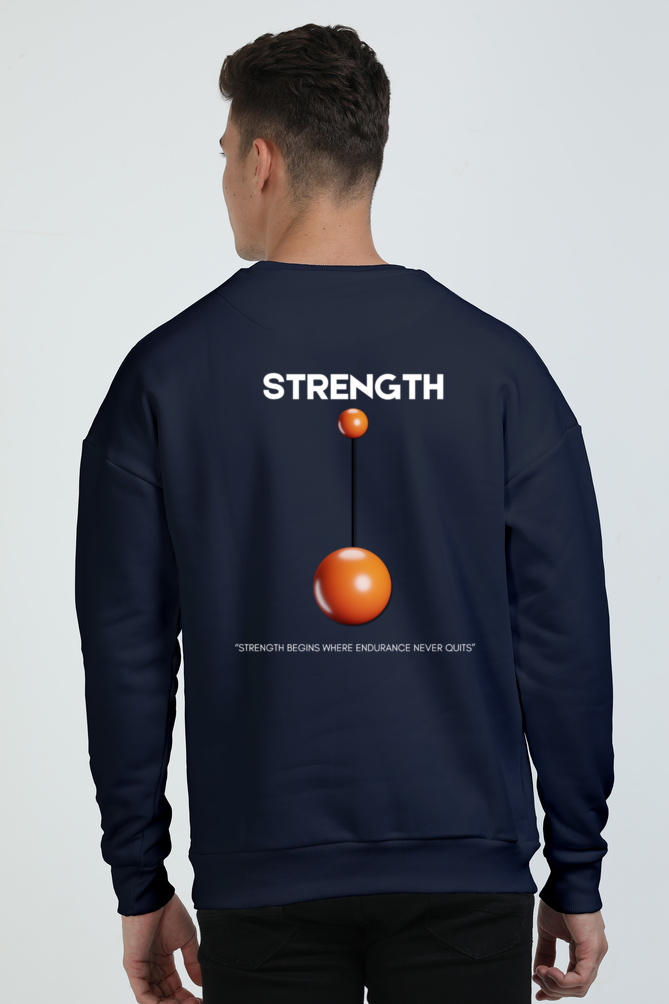 Oversized Sweatshirt – "Resilient by Choice" Strength & Endurance Motivational Design