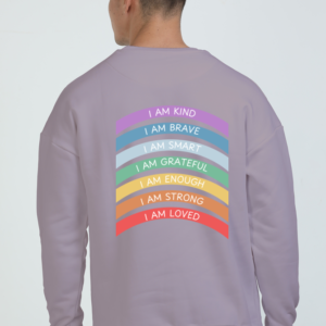 Oversized Sweatshirt (S-XXL) – "Kids Corner for Wellness" Affirmation Design
