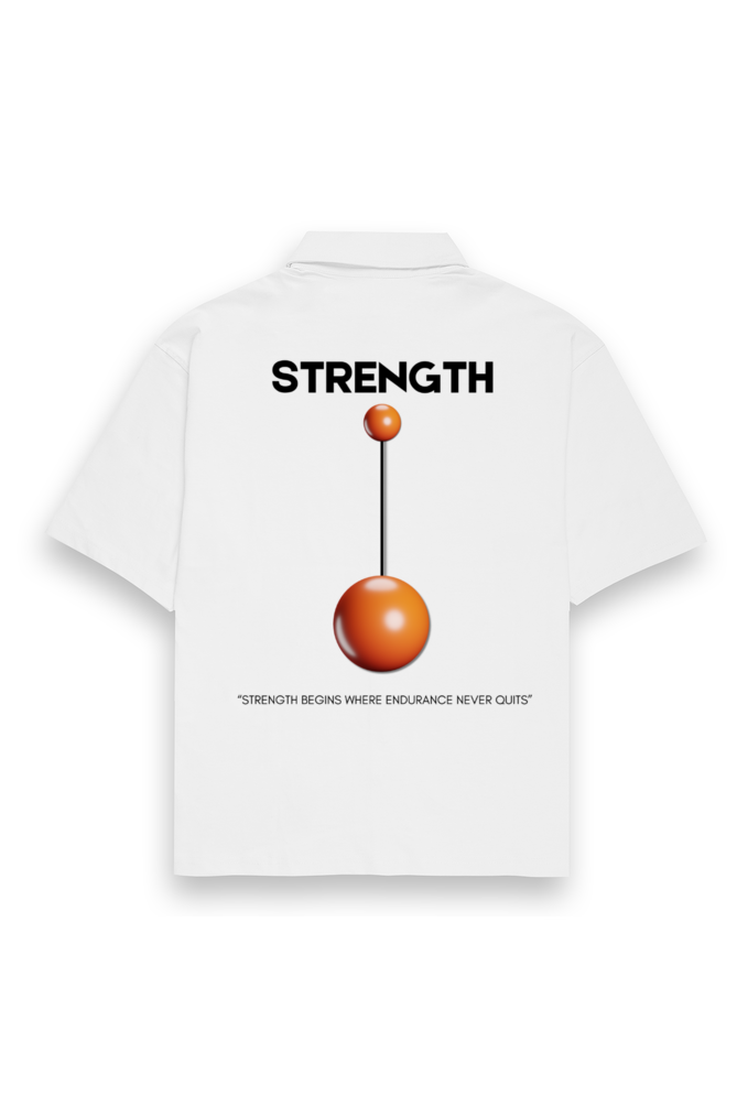 Oversized Shirt – "Resilient by Choice" Strength & Endurance Motivational Design