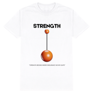 Male Standard Crew T-Shirt – "Resilient by Choice" Strength & Endurance Motivational Design
