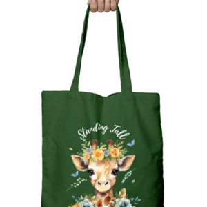 Inspirational Giraffe Tote Bag - Dark Edition