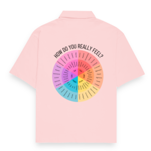 Spectrum of Emotions Oversized Unisex Shirt – Emotional Intelligence Mood Chart Tee, Mindfulness Awareness Shirt