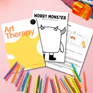 40-Page Art Therapy Bundle - Printable Self-Care & Mindfulness Workbook for Kids & Adults (Digital Download)