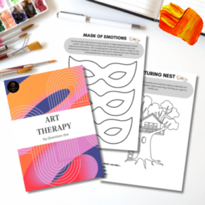 Art Therapy Workbook for Emotional Well-Being | 40-Page Digital Download