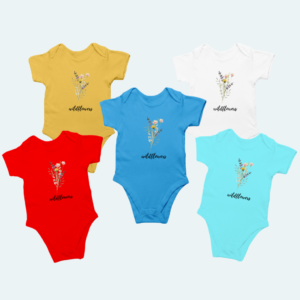 Wildflowers – Nature-Inspired Baby Onesie for Little Free Spirits