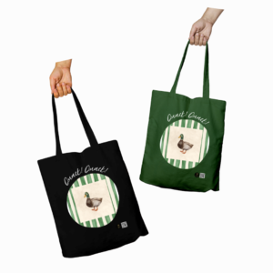 The Green Quack tote bag - Dark Edition