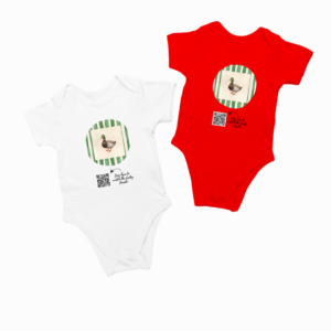 The Green Quack QR Onesie – Interactive Baby Bodysuit