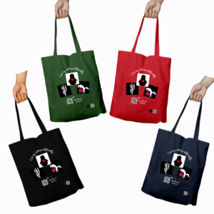 QR-Coded Tote Bag - I See My Colours Differently - Dark Edition