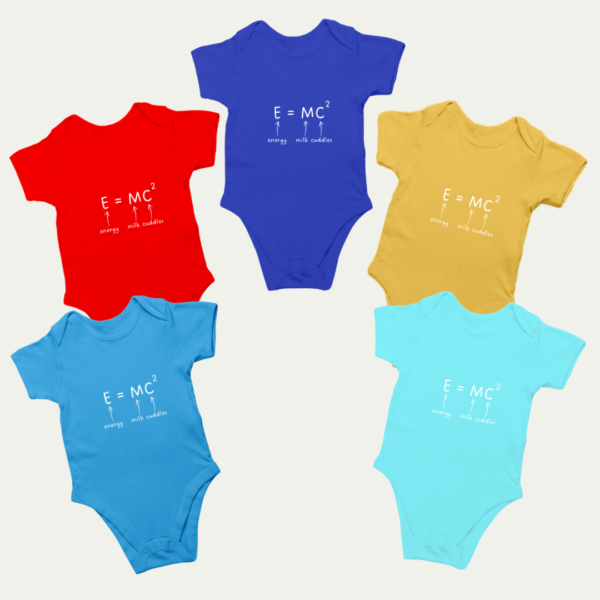 Infancy Colour variations "Einstein’s Baby Formula" Funny Science Baby Onesie