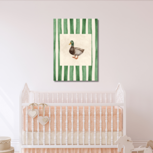 Watercolor Duck Nature Poster