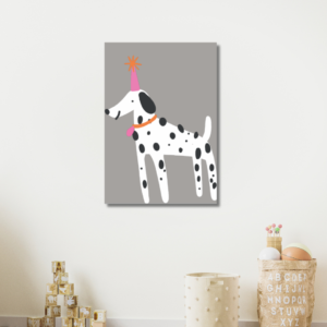 Party Dalmatian Dog Poster