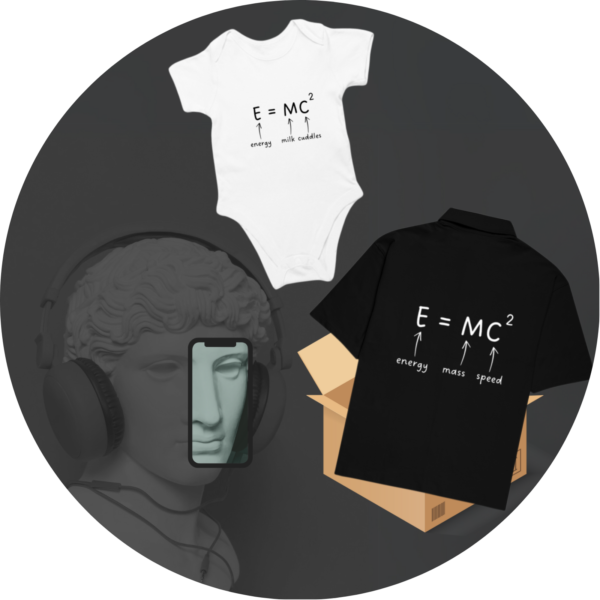 Perfect in a Pack | Baby Onesie & Oversized Parent Shirt | Science-Themed Gift for Nerdy Families