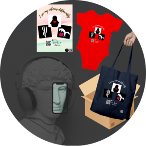 Quantum Bundle - I See My Colours Differently | Onesie, Tote, 18x24 Inch Poster