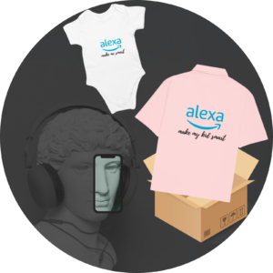 Perfect in a Pack - Alexa Baby Onesie & Matching Oversized Parent Shirt | Fun Baby & Parent Duo Outfit | Smart Parenting Gift Set