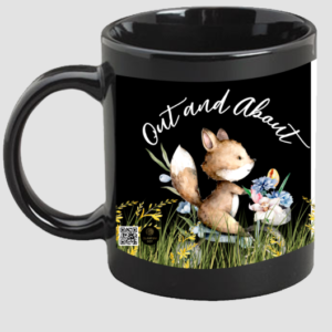 Out and About - Black Milk Mug for Toddlers | Cute & Fun Sippy Time