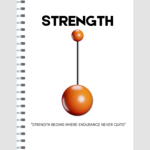 Ruled Notepad – "Resilient by Choice" Strength & Endurance Motivational Notebook