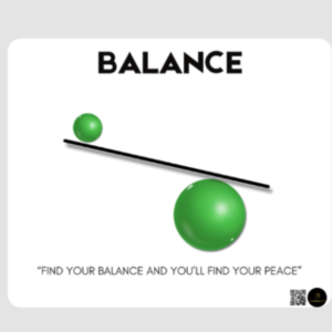 Balance Inspirational Mouse Pad – Minimalist Design with Motivational Quote | Non-Slip Rubber Base | Harmony Desk Accessory for Work & Study