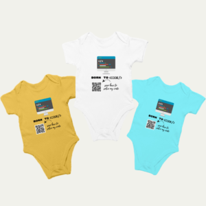 Born to Code - Baby Edition Onesie (Light Colors)