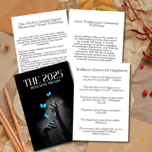 The 2025 Wellness Trends: A Guide to Holistic Living (50-Page Printable Book | Digital Download)