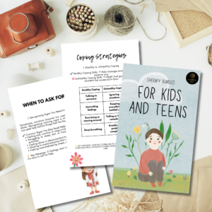 Mindful Growth: Therapy Bundle for Kids and Teens (40 Pages, Digital Download)