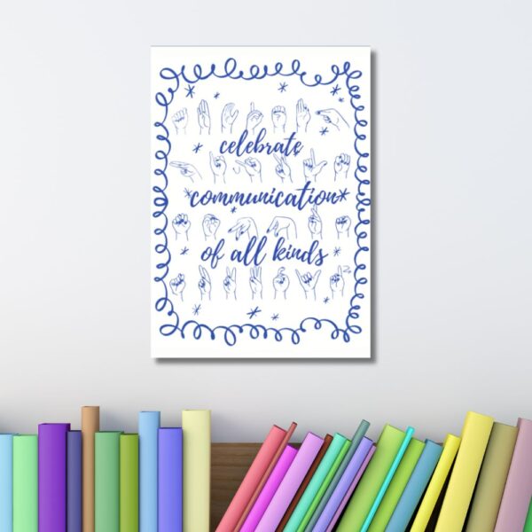 Celebrate Communication of All Kinds - A3 Printable Communication & Inclusion Poster for Kids | Classroom & Homeschool Wall Art | Instant Download