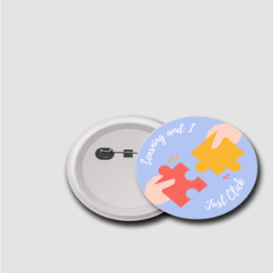“Learning and I Just Click” Motivational Badge – Puzzle Piece Pin for Students, Teachers, Kids, Classroom Events & Backpacks