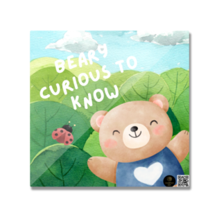 “Beary Curious to Know” Fridge Magnet – Cute Bear & Ladybird Design – Motivational Magnet for Kids, Classrooms, Teachers & Learning Spaces