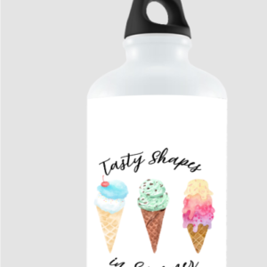 “Tasty Shapes” Sipper Bottle – Colourful Ice Cream Design – BPA-Free Water Bottle for Kids, Students, Summer Gifts & Fun Learning Adventures