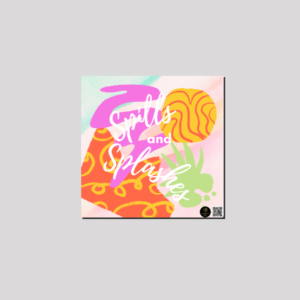 “Spills and Splashes” Canvas Wall Art – Bold Abstract Colourful Design – Ready-to-Hang Artistic Décor for Studios, Classrooms, Kids’ Rooms & Creative Spaces