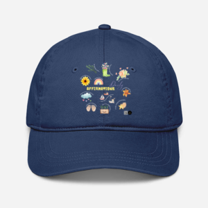 Daily Affirmations Dark Baseball Cap | Adjustable Cotton Hat