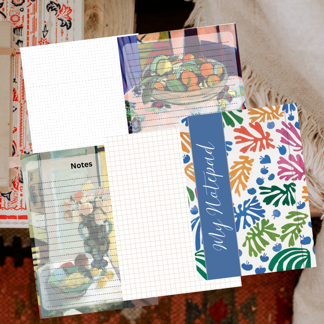 Henri Matisse-Inspired Digital Notepad – 85 Artistic Pages for Notes, Sketches & Planning