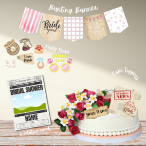 Newsletter-Themed Bridal Shower Essentials – Printable Party Pack