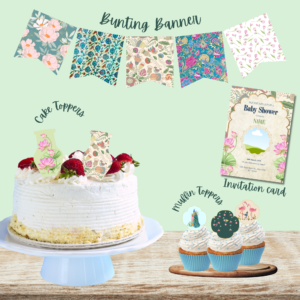 Traditional Elegance Baby Shower Printable Pack – Digital Download