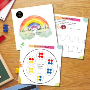 Rainbow Whirls: A Colourful Journey for Little Hands - Preschool Colour Art Workbook