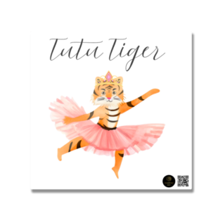Twinkle Toes Tiger Fridge Magnet – Dancing Tiger Motivational Magnet – Fun Jungle-Themed Magnet for Kids, Classrooms & Lockers