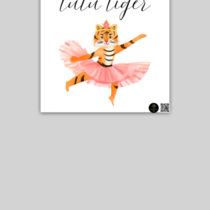 Twinkle Toes Tiger Poster – Dancing Tiger Wall Art – Unframed Motivational Print for Kids’ Rooms, Classrooms & Dance Spaces