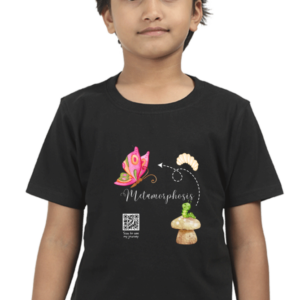 Metamorphosis Boys’  Dar T-Shirt – Butterfly Transformation Graphic Tee – Soft Cotton Inspirational Shirt for Kids, School & Self-Growth Themes