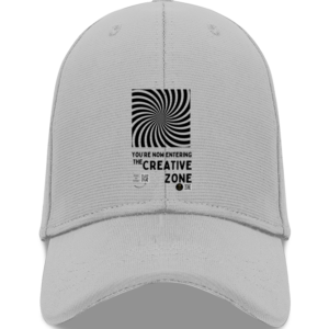 The Creative Zone Cap – Adjustable Unisex Baseball Hat with Optical Illusion Design – Motivational Headwear for Creatives, Students & Thinkers