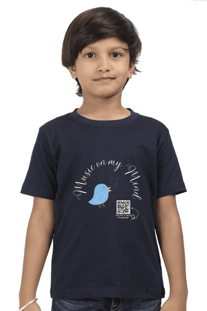 Music on My Mind Boys’ Dark T-Shirt – Headphones & Notes Graphic Tee – Soft Cotton Music Lover Shirt for Kids, School & Everyday Rhythm - Image 5