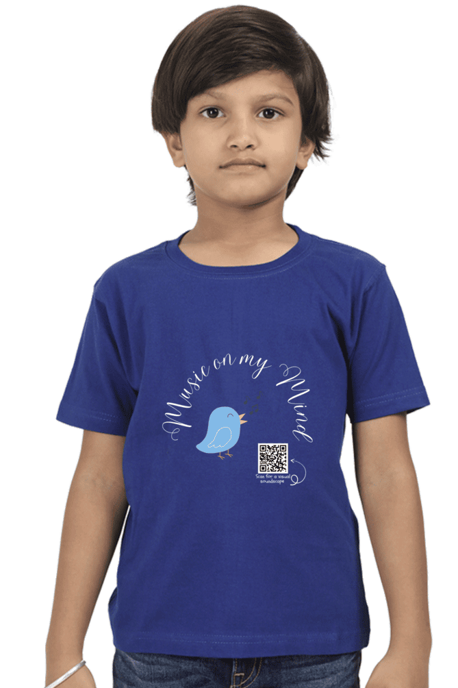 Music on My Mind Boys’ Dark T-Shirt – Headphones & Notes Graphic Tee – Soft Cotton Music Lover Shirt for Kids, School & Everyday Rhythm - Image 3