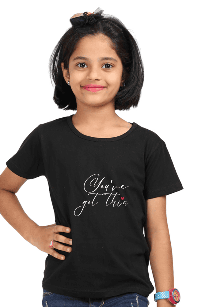 You've Got This – Girls’ T-Shirt | Motivational Quote with Heart | Empowering Everyday Tee - Image 2