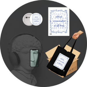 Quantum Bundle – Hands Speak Too | Inclusive Communication Set with 44mm Badge, A3 Poster & Cotton Tote Bag – Sign Language Awareness Gift Pack