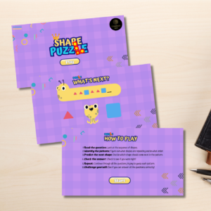 Shape Puzzle Logic Game – Predict the Pattern - Instant Download Game for Kids