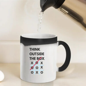 Think Outside The Box Magic Coffee Mug – Heat Sensitive Color Changing Mug