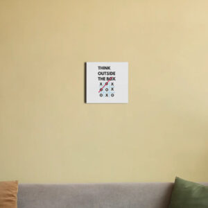 Think Outside the Box – Motivational Canvas Wall Art (PolyCanvas Frame)